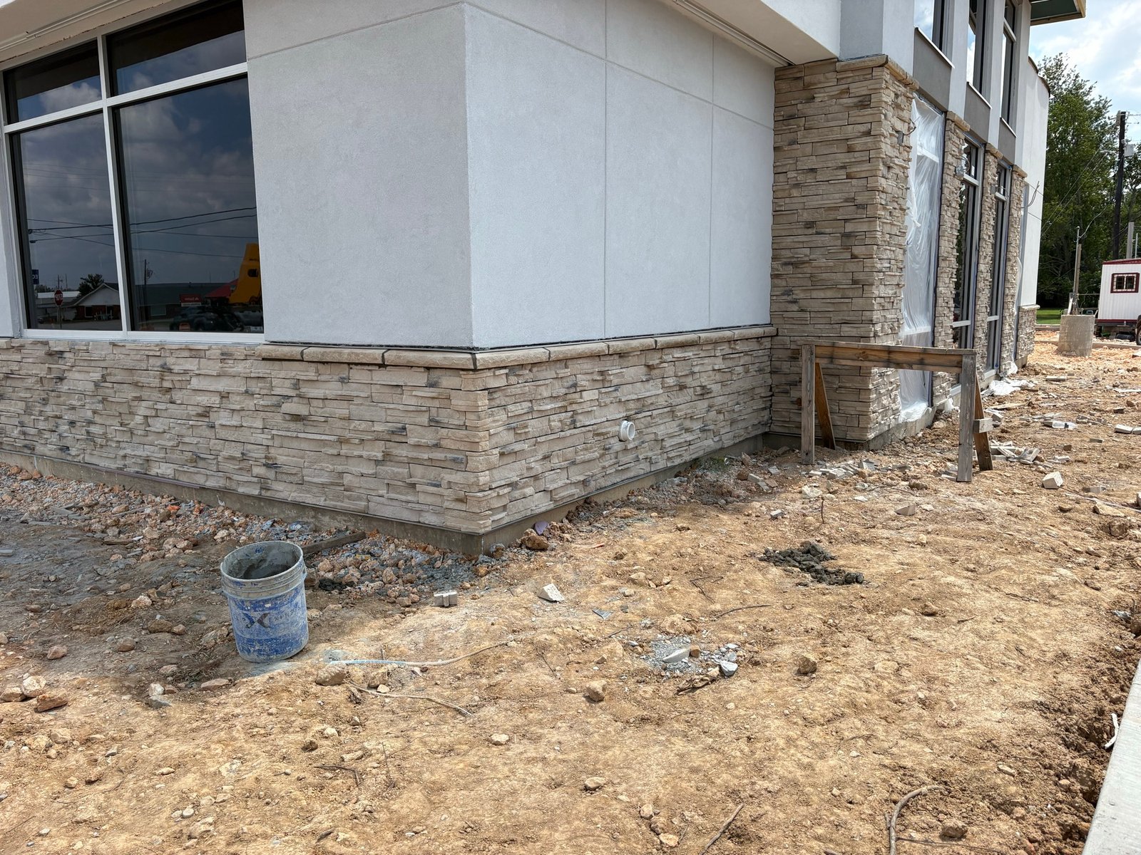Stucco and Stone Exterior Finish